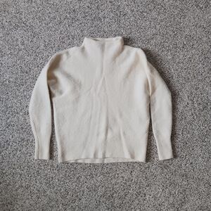 27 Miles Malibu Cashmere White Turtleneck Sweater XS
